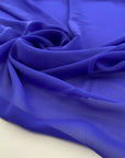 Purple solid color silk georgette