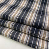 Light and stretchy cotton madras stripes fabric - High quality deadstock fabric