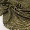 Polyester and viscose net jersey in yellow and black very soft light and transparent ideal for dresses layering and lightweight jackets. High-quality deadstock collected in Stock from a Maison de Couture in Italy.