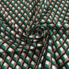 Multicolour geometric print cotton sateen, stretch and perfect for shirts. High-quality deadstock collected in Stock from a Maison de Couture in Italy.