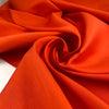 Heavy silk, cotton and polyester orange lobster. Quite thick high-quality deadstock fabric collected in Stock from a Maison de Couture in Italy.