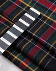 Flannel Madras Tartan Wool And Cotton. The fabric is soft and structured. High-quality deadstock fabric collected in Stock from a Maison de Couture in Italy.