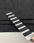 Black medium-weight cotton denim and non-stretch. Perfect for jackets. High-quality deadstock collected in Stock from a Maison de Couture in Italy.