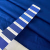 Pure cotton light gabardine in royal blue Déjà Vu Blue. Not stretch, soft with a crunchy texture. Ideal for trousers, skirts, dresses, and light jackets.
High-quality deadstock collected in Stock from a Maison de Couture in Italy.