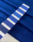 Pure cotton light gabardine in royal blue Déjà Vu Blue. Not stretch, soft with a crunchy texture. Ideal for trousers, skirts, dresses, and light jackets.
High-quality deadstock collected in Stock from a Maison de Couture in Italy.