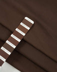 Structured brown cotton flannel twill fabric. High quality deadstock fabric.