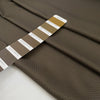Polyester jacquard in dark brown with an ultra-small pattern, very soft, light, and slightly shiny, ideal for dresses, shirts, and fluid tailoring. High-quality deadstock collected in Stock from a Maison de Couture in Italy.
