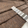 Soft and light wool mohair tweed brown and gray. High quality deadstock fabric.