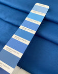 Cotton jersey in light blue color reference Leaching Blue. Very soft, flowy, and light. Ideal for t-shirts, dresses, light trousers, sweatshirts, and skirts. High-quality deadstock collected in Stock from a Maison de Couture in Italy.
