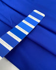 Stretch polyester Lycra in lapis blue with a subtle texture. Very soft, light, and flowy. Ideal for dresses, skirts, swimwear, or shapewear.
High-quality deadstock collected in Stock from a Maison de Couture in Italy.