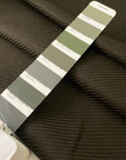 Elegant wool fabric with a diagonal line pattern. Soft, warm, and versatile, perfect for jackets, skirts, trousers, and dresses.High-quality deadstock collected in Stock from a Maison de Couture in Italy.
