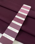 Very soft and smooth polyester cady in grape wine. Flowy and not transparent. Ideal for dresses, trousers, and skirts.
High-quality deadstock collected in Stock from a Maison de Couture in Italy