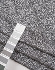 Grey silk and viscose jacquard