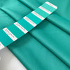 Polyester cady with ottoman texture in aqua green, structured and elegant. Ideal for dresses jackets and tailored pieces. High-quality deadstock collected in Stock from a Maison de Couture in Italy.
