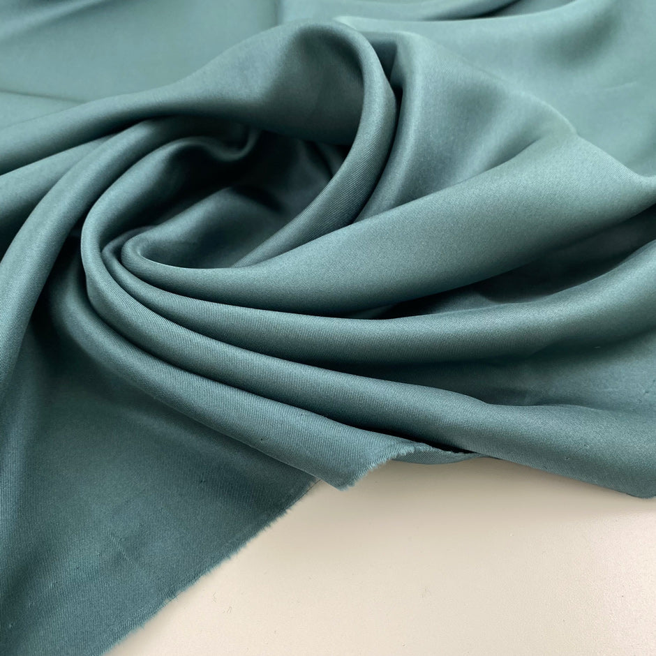 Persian green silk twill