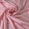 Pink And White Yarn Dyed Vichy Cotton