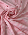 Pink And White Yarn Dyed Vichy Cotton