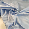 Light blue polyester fabric with a shiny effect, soft and slightly crunchy texture ideal for delicate details and overlays. High-quality deadstock collected in Stock from a Maison de Couture in Italy.