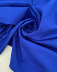 Stretch polyester Lycra in lapis blue with a subtle texture. Very soft, light, and flowy. Ideal for dresses, skirts, swimwear, or shapewear.
High-quality deadstock collected in Stock from a Maison de Couture in Italy.