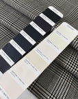 Soft and warm pure wool in a classic black and white Prince of Wales check. Perfect for light coats, jackets, or winter skirts.
High-quality deadstock collected in Stock from a Maison de Couture in Italy.