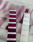 Crepe Silk Chiffon Panel With Stripes And Dot Printing