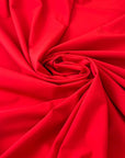 Red Viscose-Blend Technical Fabric