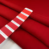 Double wool crepe in red, heavy and flowy. High-quality deadstock collected in Stock from a Maison de Couture in Italy.