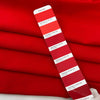 Red Viscose-Blend Technical Fabric