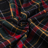 Flannel Madras Tartan Wool And Cotton. The fabric is soft and structured. High-quality deadstock fabric collected in Stock from a Maison de Couture in Italy.