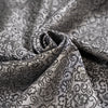 Grey silk and viscose jacquard