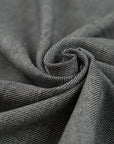 Cotton, wool, and silk melange structured fabric. The color is black and white. High-quality deadstock fabric collected in Stock from a Maison de Couture in Italy.