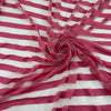Pink striped stretch jersey, soft and transparent. High-quality deadstock collected in Stock from a Maison de Couture in Italy.