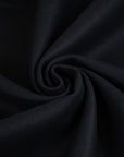 Soft midnight blue wool cloth with diagonal weave. High quality deadstock fabric.