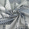 Blue and white stretch cotton poplin with a tie pattern, exceptionally soft. High-quality deadstock collected in Stock from a Maison de Couture in Italy.