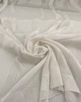 Devoré viscose silk white