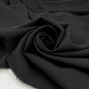 Black Elasticized Wool Cady