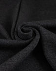 Gray wool Milano stitch. Soft and stretchy fabric. High quality deadstock fabric.