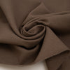 Pure soft and structured brown shetland wool. High quality deadstock fabric.