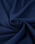 Wool blue piquet stretch fabric. High-quality deadstock fabric collected in Stock from a Maison de Couture in Italy.