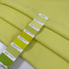 Polyester cady in bright yellow, color reference Sunny Lime. Very soft, light, and flowy, not transparent. Ideal for trousers, dresses, and skirts. High-quality deadstock collected in Stock from a Maison de Couture in Italy.