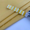 Yellow cotton velvet, soft and falling. High quality deadstock fabric.