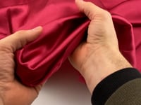 Flowing and falling polyester shaved fabric, solid color. High quality deadstock fabric picked up in Stock from a Maison de Couture in Italy.