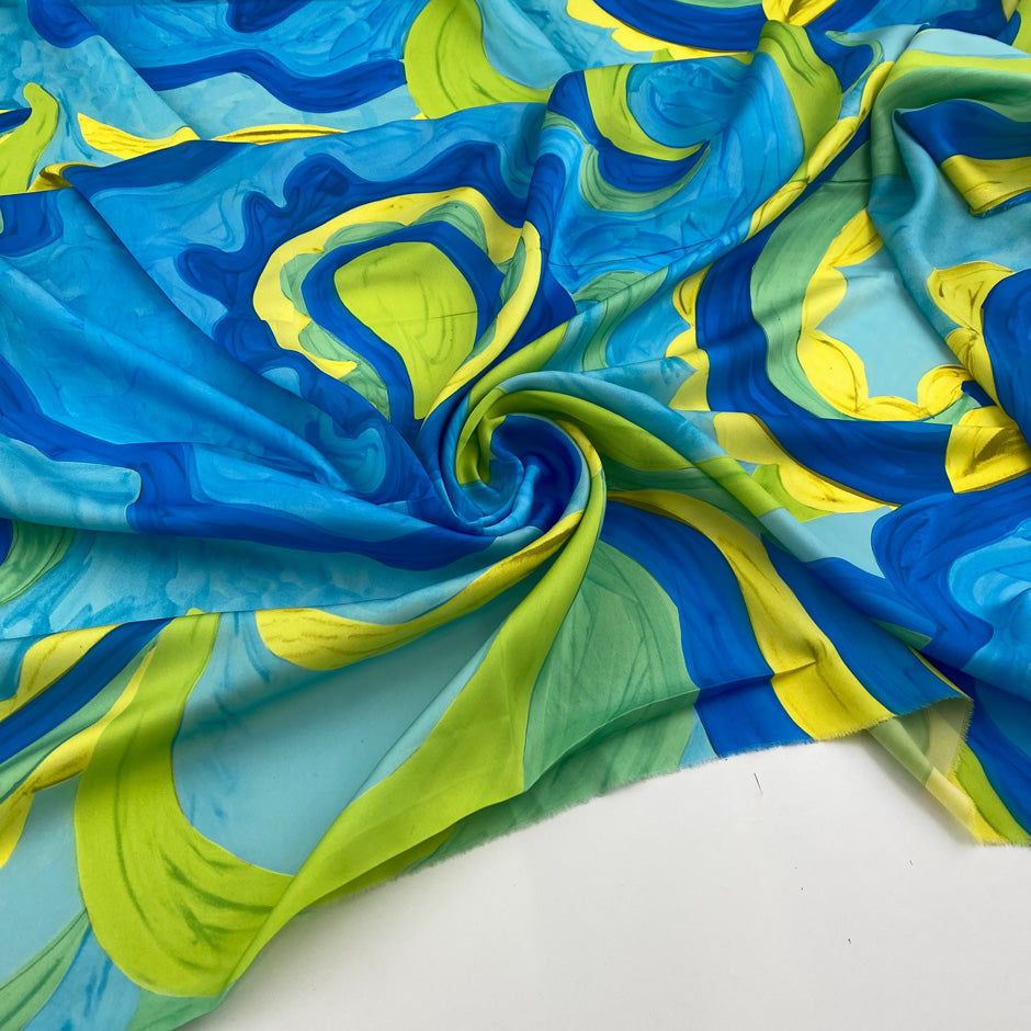 soft and falling polyester satin