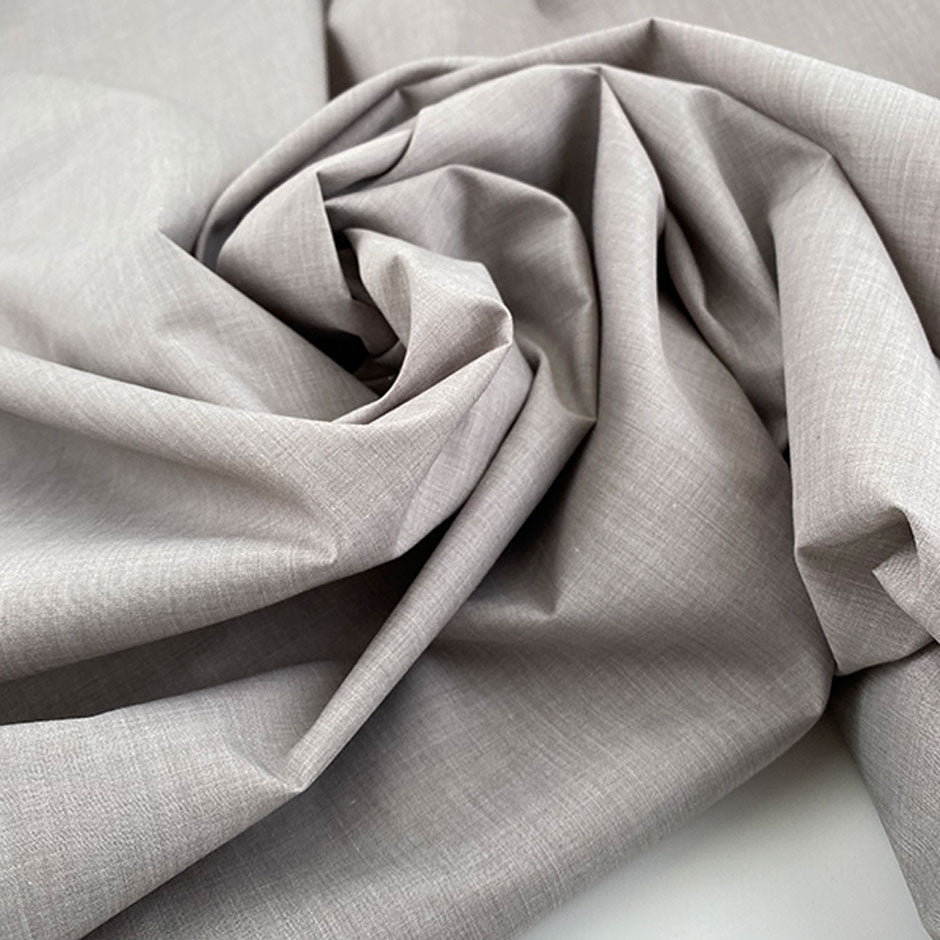 Yarn dyed soft cotton and polyester poplin