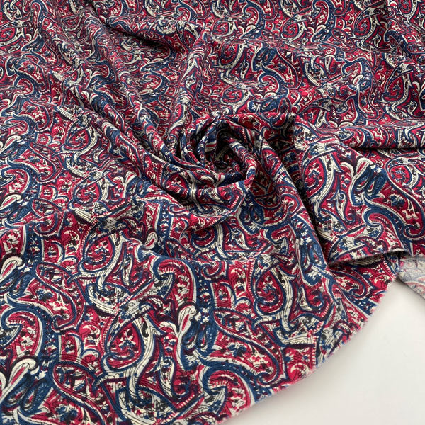 Soft Printed Wool Twill