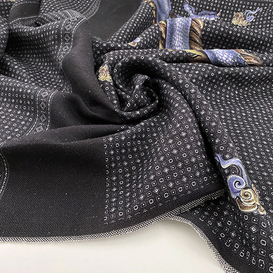 Yuta-like soft printed irregular weave linen