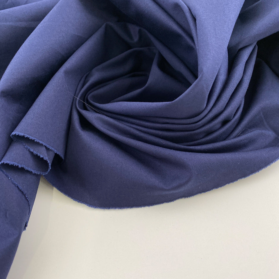 Soft stretch cotton gabardine