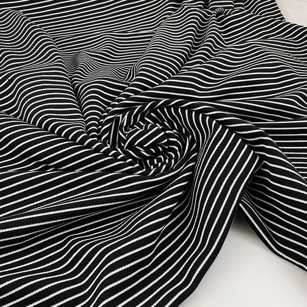 Stretch yarn-dyed cotton jersey