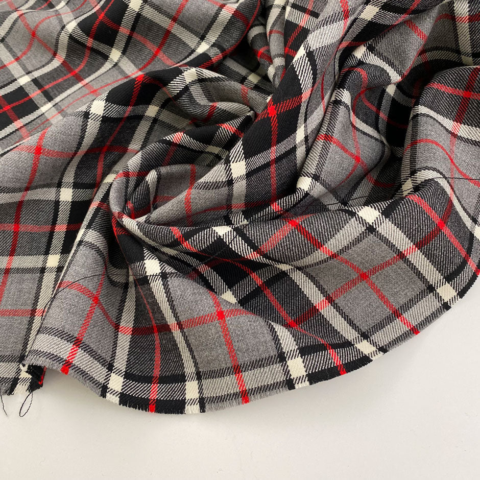 Virgin wool tartan